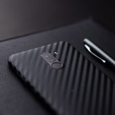 Black Carbon Fibre Mobile Skin